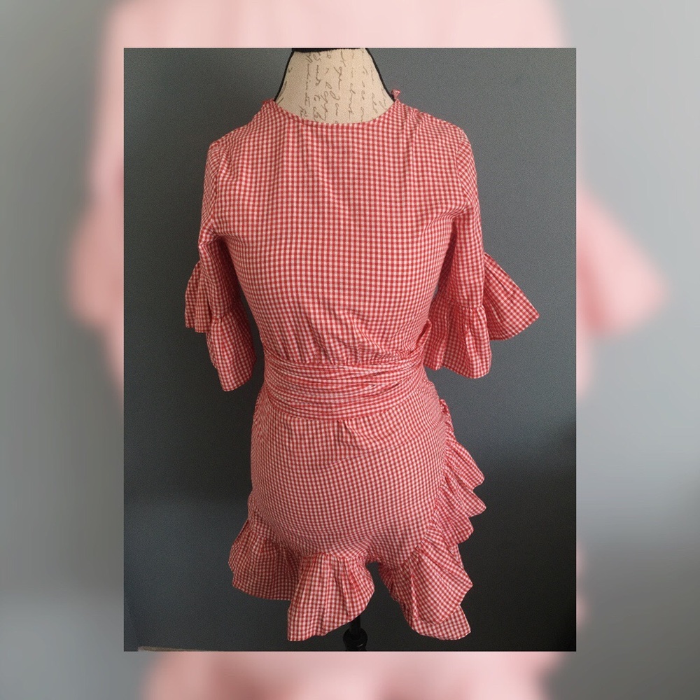 PrettyLittleThing Red Plaid Dress | ❗️SOLD ❗️